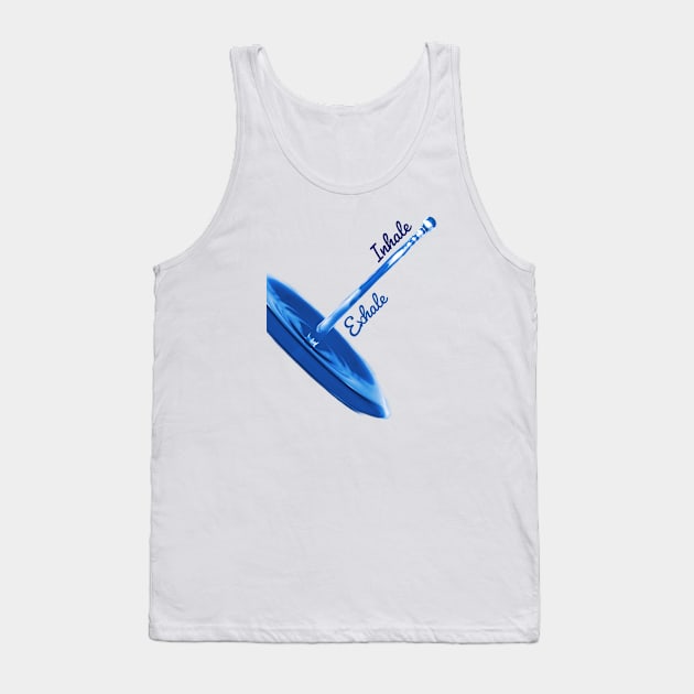 Inhale Exhale Design Tank Top by soubamagic